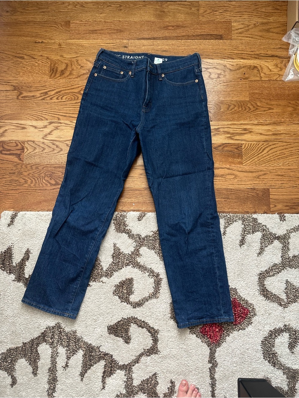 Women’s Classic Straight Dark Blue Jeans